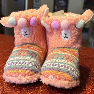 totes Pink and Multicolor Kids Slippers